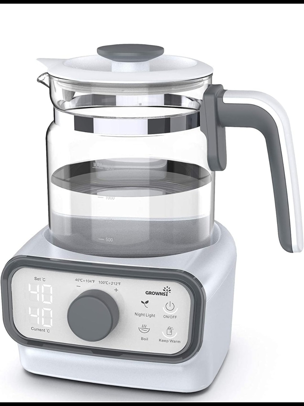 Baby Instant Warmer & Glass Water Boiler with LCD Display and Timer   NIB